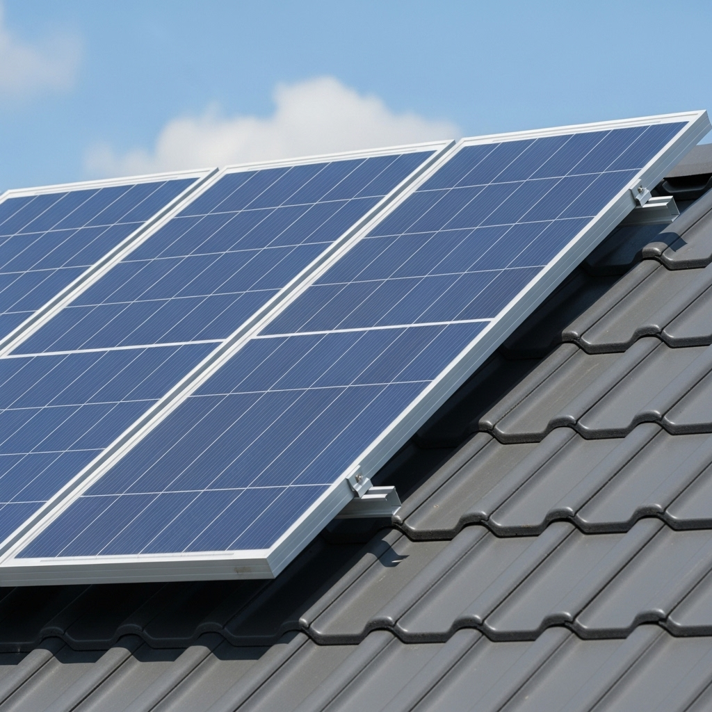 Panneaux solaires sur toit